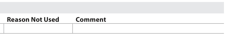 A reason, followed by the analysis. Official UAD 3.6 report layout, report page 27.