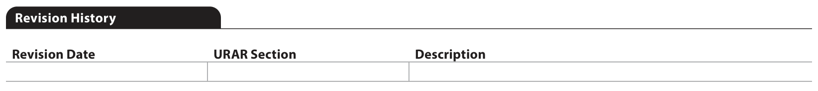 Date. Section. Description. Official UAD 3.6 report layout, report page 36.