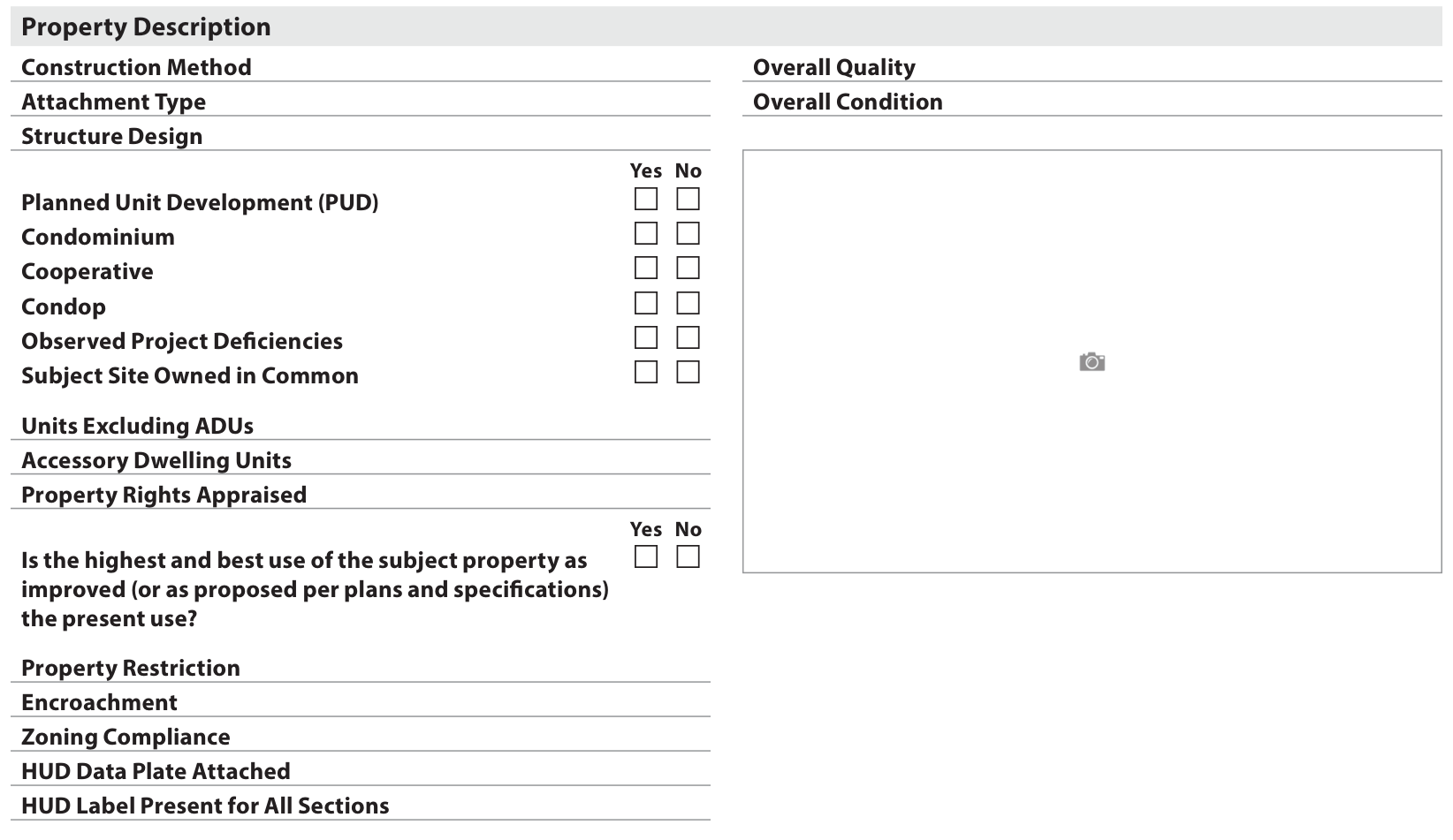See the property behind the number. Official UAD 3.6 report layout, report page 1.